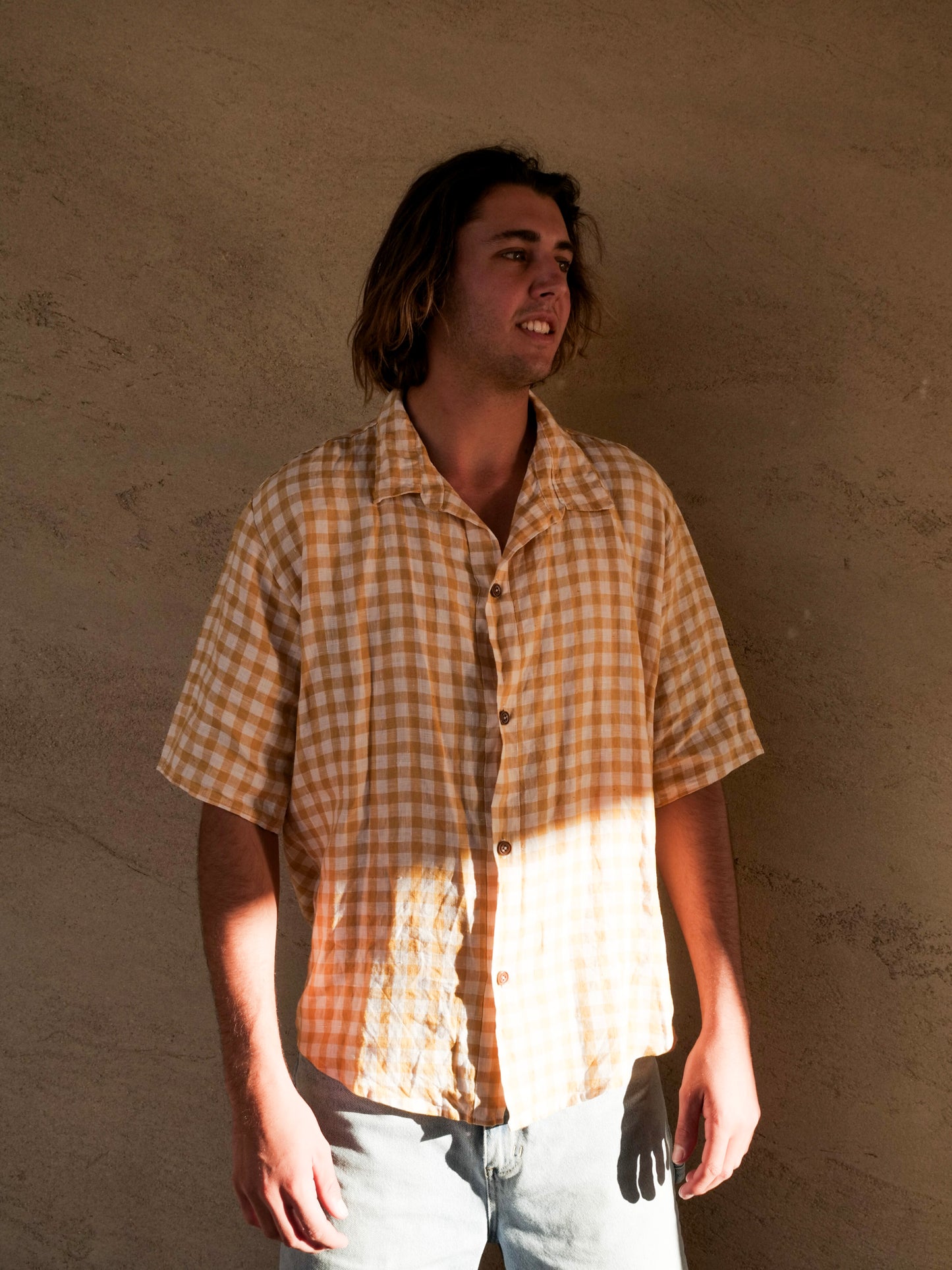 Daniel Button Up in Sunflower Yellow