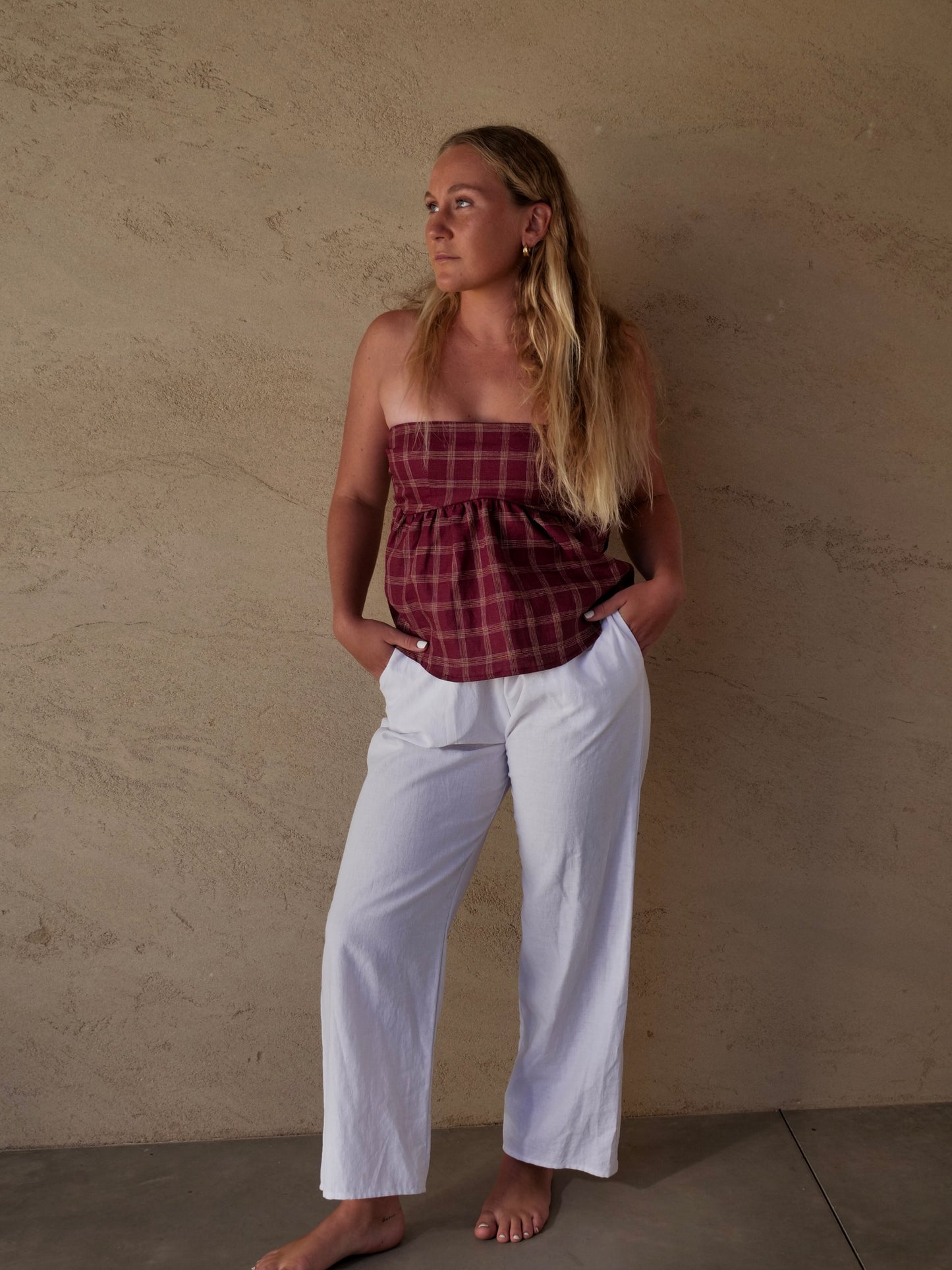 Mary Top in Wine
