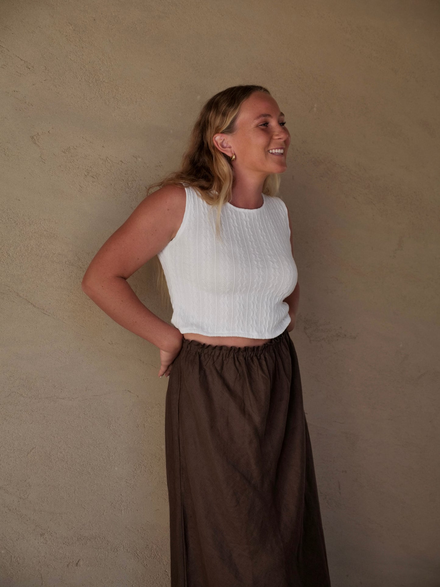 Miriam Skirt in Coffee Bean