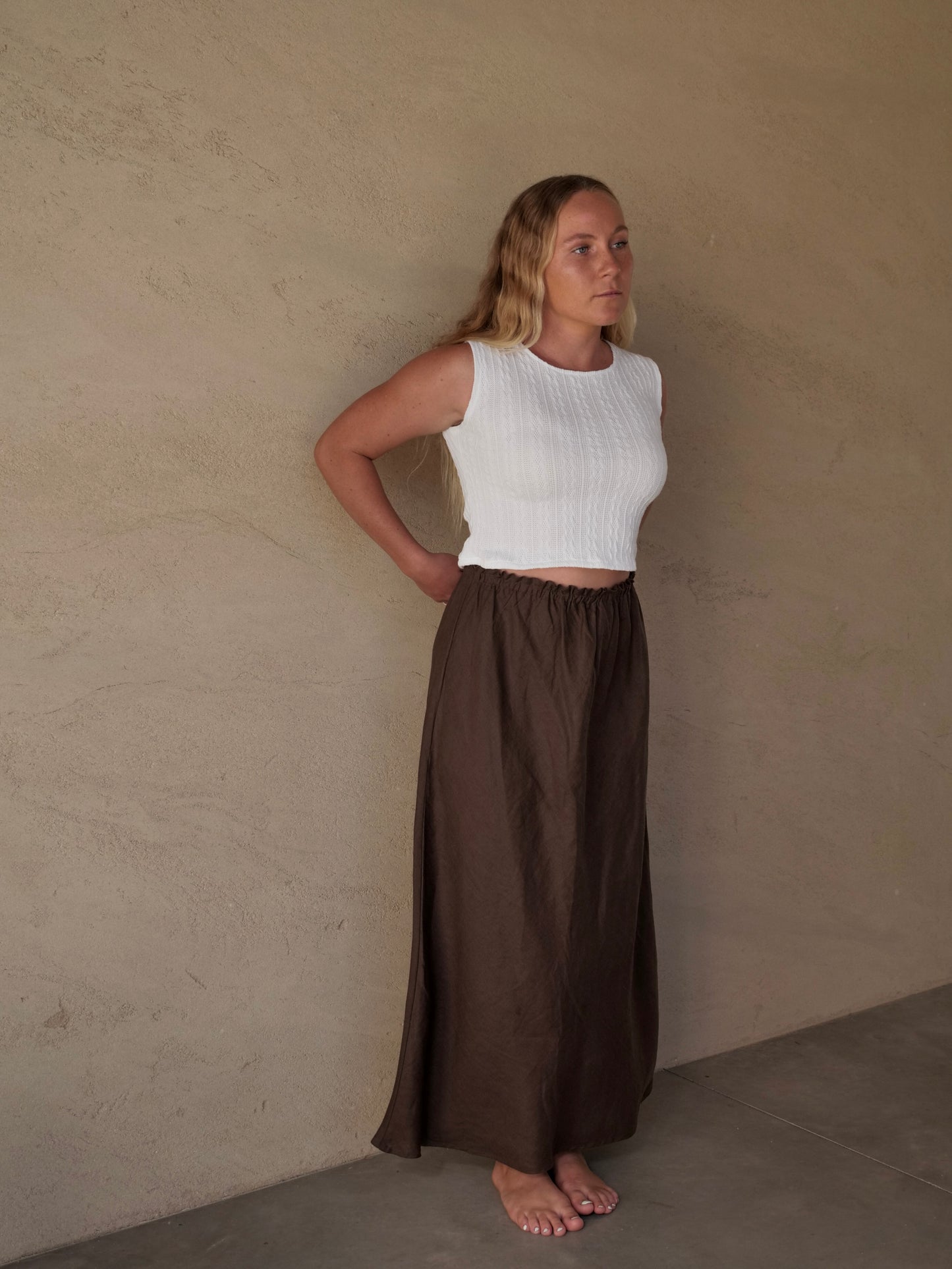 Miriam Skirt in Coffee Bean