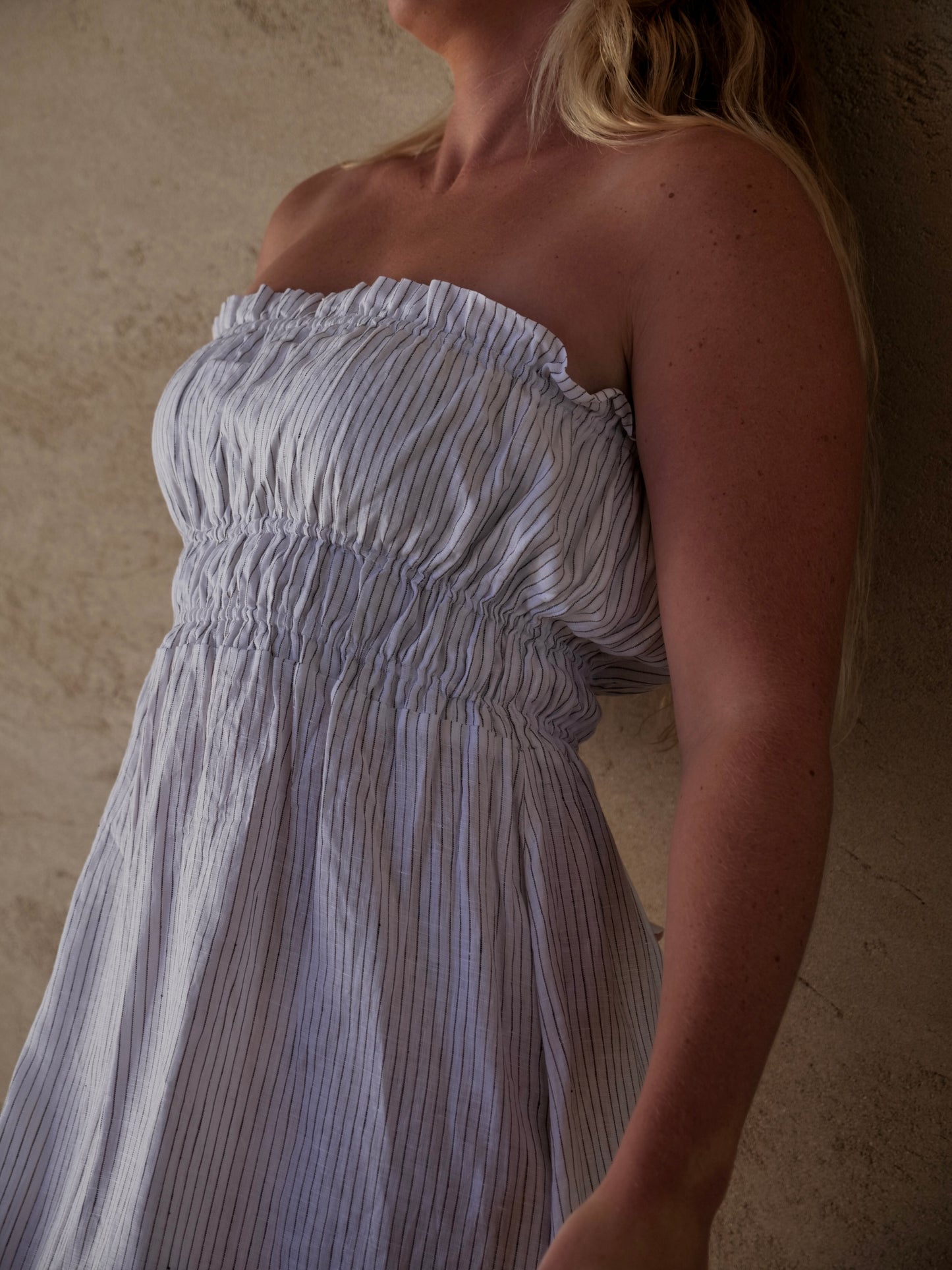 Maxi Dress in Choc Stripe