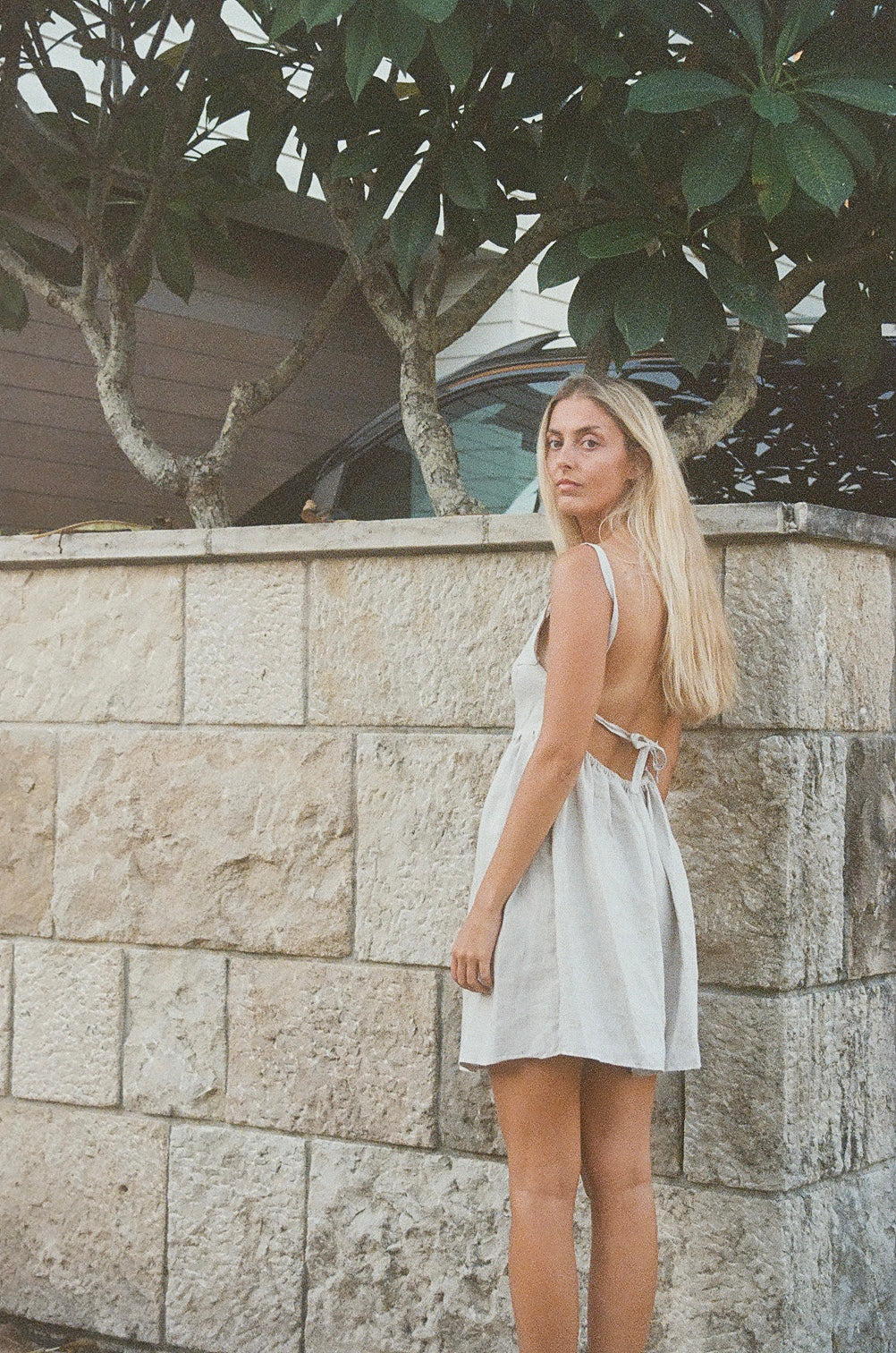 Sarah Dress in Beige