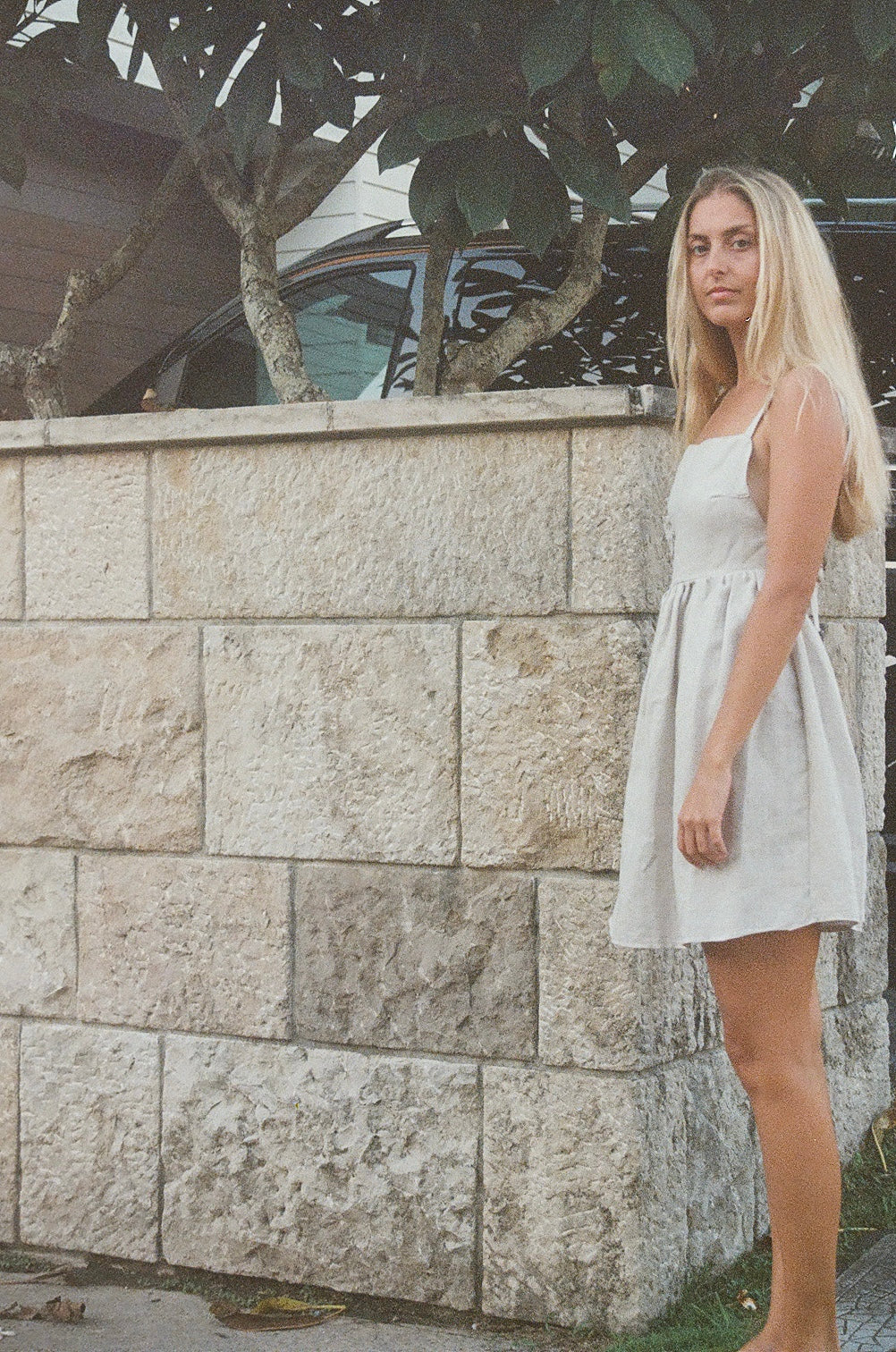 Sarah Dress in Beige