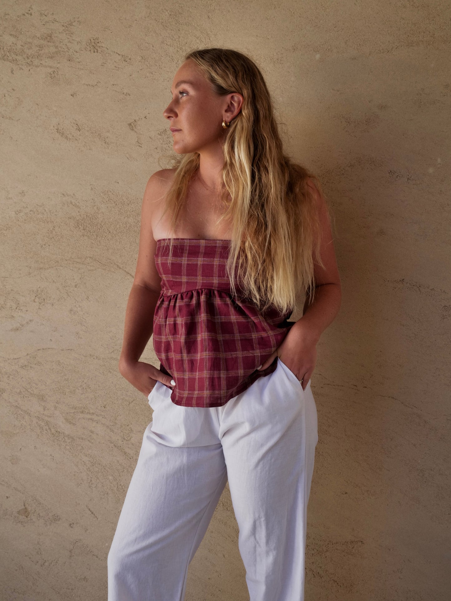 Mary Top in Wine