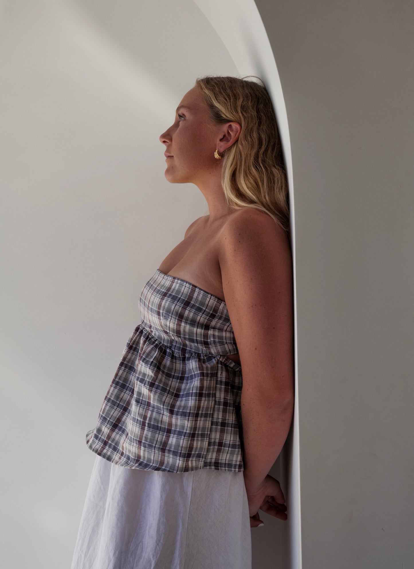 Mary Top in Plaid