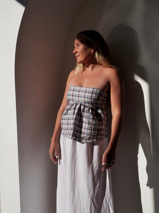 Mary Top in Plaid