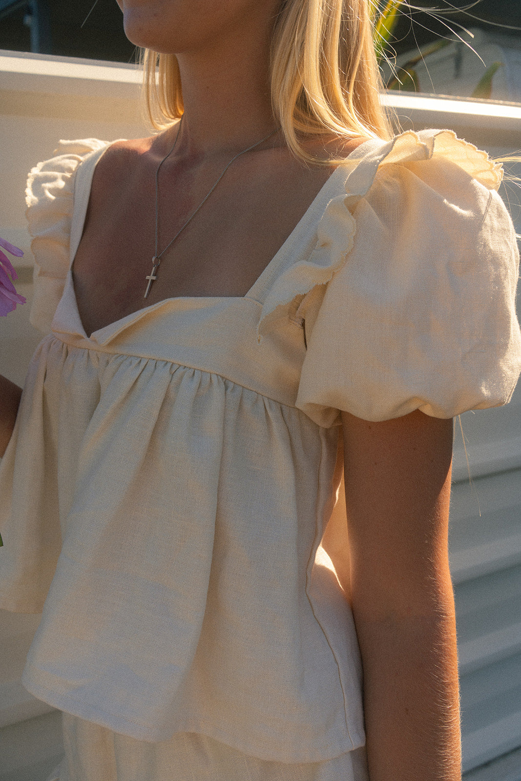 Milk Blouse in Butter