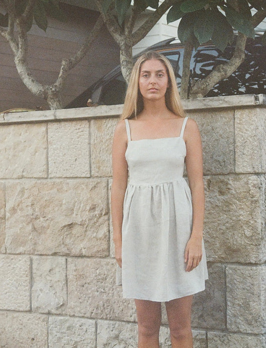 Sarah Dress in Beige